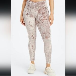 FABLETICS Crushed Velvet Leggings size M